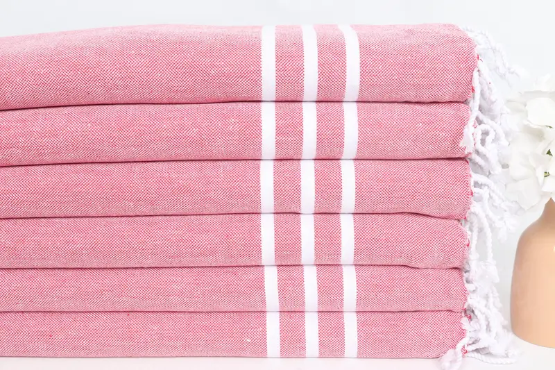 Custom Wedding Gift From Bridesmaid, Small Towel, Bridesmaid Gifts, Bathroom Towels, Small Bath Towels, Handmade Gift, 40x20 Cotton Striped Towel - 3