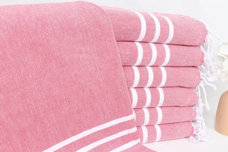Custom Wedding Gift From Bridesmaid, Small Towel, Bridesmaid Gifts, Bathroom Towels, Small Bath Towels, Handmade Gift, 40x20 Cotton Striped Towel - 1