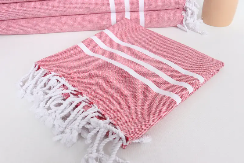 Custom Wedding Gift From Bridesmaid, Small Towel, Bridesmaid Gifts, Bathroom Towels, Small Bath Towels, Handmade Gift, 40x20 Cotton Striped Towel - 5