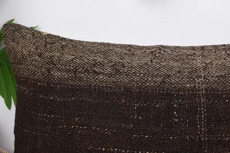 Boho Pillow Sham Cover, 12x36 Brown Cushion Case, Outdoor Cushion, Turkish Pillow, Anatolian Cushion, Cushion Cover, Pillow for Sofa - 2