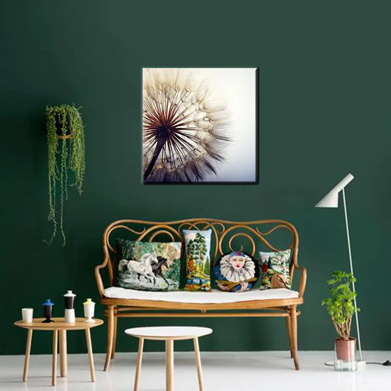 Dandelion Canvas Art,Modern Wall Decor, Abstract Canvas Art, Soft Tones Artwork, Trendy Wall Art, Luxury Canvas Art, Wall Art Decor - 3