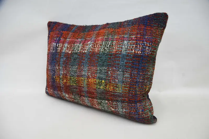 Turkish Pillow, 20x28 Orange Pillow, Car Cushion Case, Home Decor Pillow, Vintage Kilim Throw Pillow, Wholesale Cushion Case, Pillow Sham - 5