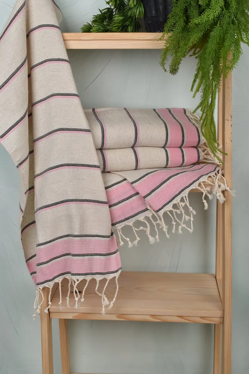 40x20 Linen Striped Towel, Gift For Bride, Halloween Bachelorette Party Favors, Turkish Tea Towel, Personalized Kitchen Towel, Bridesmaid Gifts - 6