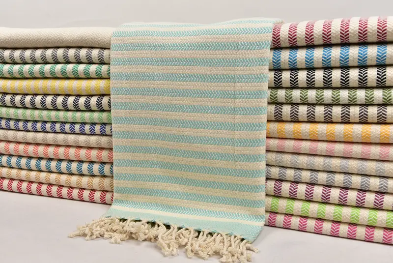 Customized Towels, Housewarming Gift, Beach Size Towel, Best Beach Towel, 70x40 Cotton Chevron Towel, Beach Towel Bulk, Wedding Gifts Towel - 2