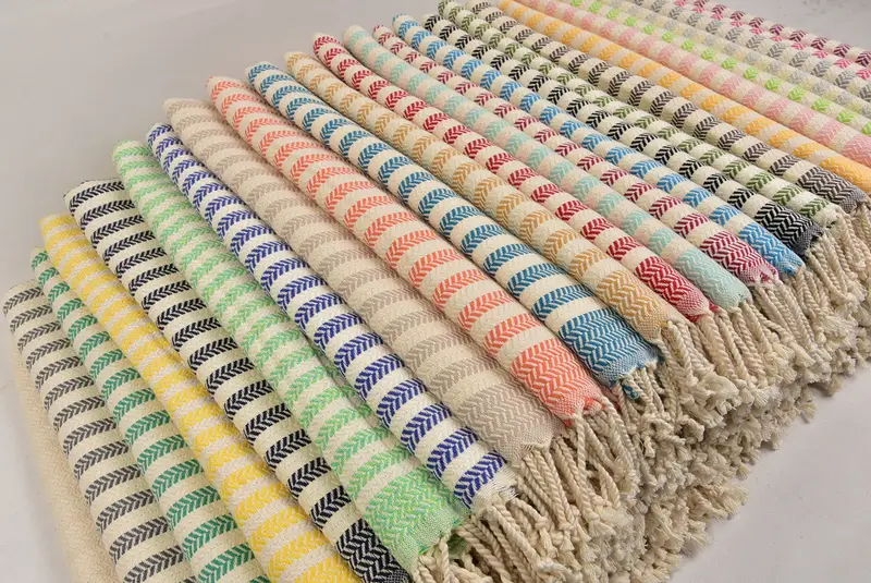 Customized Towels, Housewarming Gift, Beach Size Towel, Best Beach Towel, 70x40 Cotton Chevron Towel, Beach Towel Bulk, Wedding Gifts Towel - 6