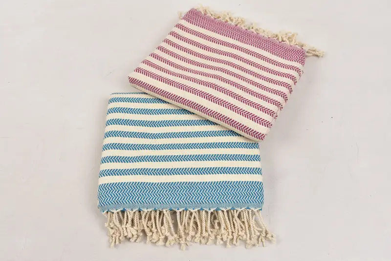 Customized Towels, Housewarming Gift, Beach Size Towel, Best Beach Towel, 70x40 Cotton Chevron Towel, Beach Towel Bulk, Wedding Gifts Towel - 7