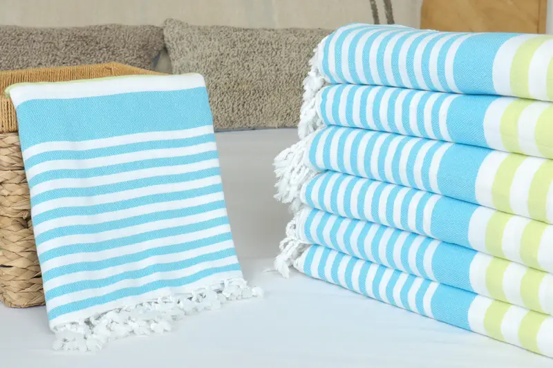 Woven Blanket, Woven Throw Blanket, Bachelorette Party Items, Shower Curtain, 84x64 Cotton Striped Towel, Bohemian Bedspread, Custom Wedding Gifts - 4