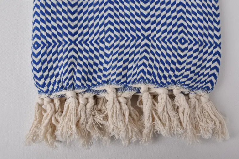 Handwoven Turkish Towel, Lightweight Turkish towel, Mother Of The Groom Gift, Bachelorette Party Gift, Hammam towel, 80x40 Cotton Diamond Towel - 3