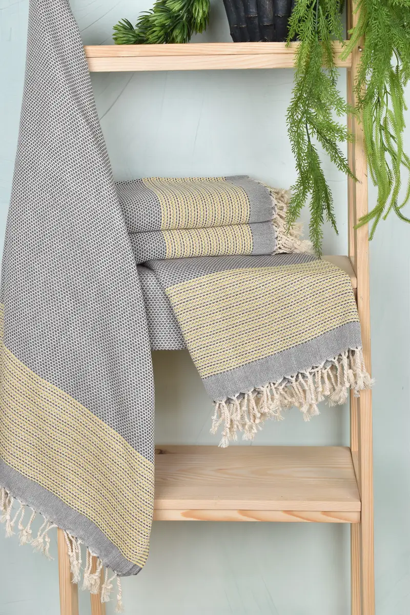 70x40 Cotton Geometric Towel, Organic Beach Towel, Best Beach Towel, Best Friend Gift, Welcome Wedding Gift, Quick-Dry Beach Towel, Gym Towel - 6