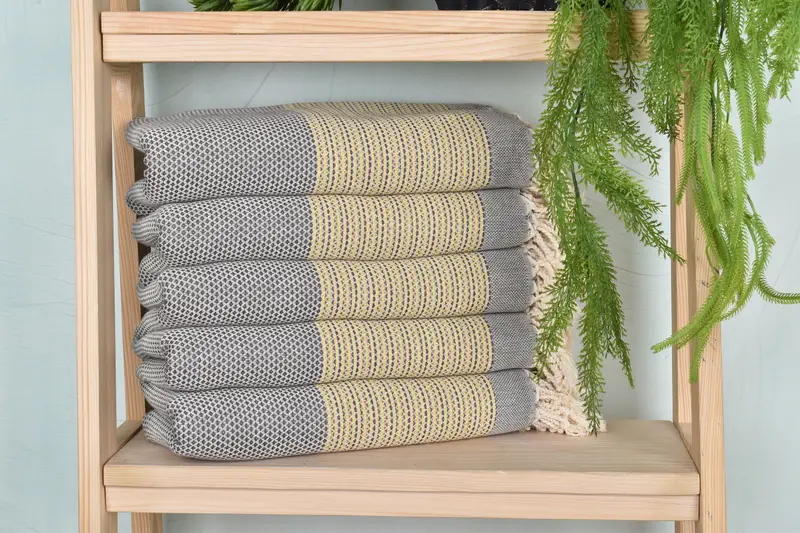 70x40 Cotton Geometric Towel, Organic Beach Towel, Best Beach Towel, Best Friend Gift, Welcome Wedding Gift, Quick-Dry Beach Towel, Gym Towel - 1