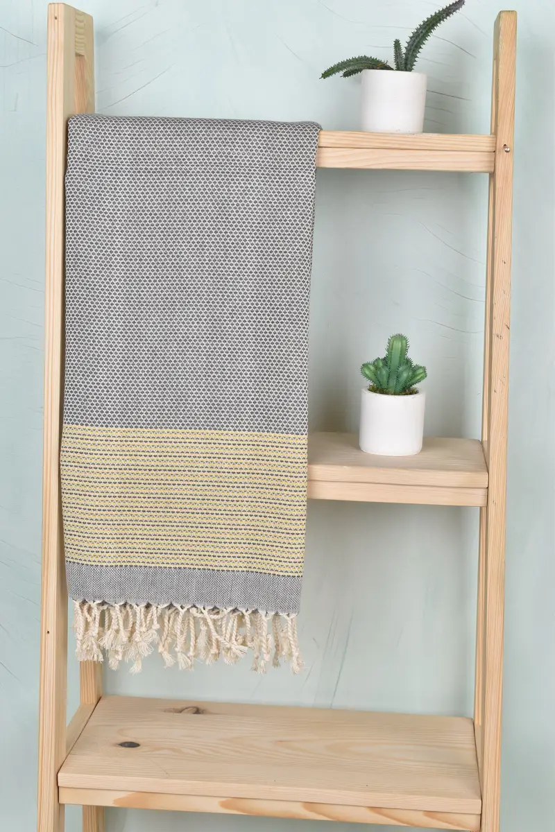 70x40 Cotton Geometric Towel, Organic Beach Towel, Best Beach Towel, Best Friend Gift, Welcome Wedding Gift, Quick-Dry Beach Towel, Gym Towel - 8