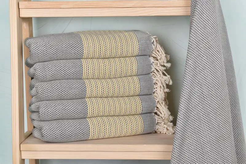 70x40 Cotton Geometric Towel, Organic Beach Towel, Best Beach Towel, Best Friend Gift, Welcome Wedding Gift, Quick-Dry Beach Towel, Gym Towel - 2