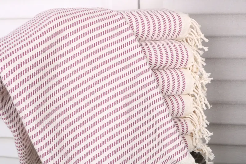 Wedding Favors, Gym Towel, Custom Beach Towel, Peshtemal, Embroidered Turkish Towel, Housewarming Gift, 70x40 Cotton Polka Dot Towel, Summer Gift - 1