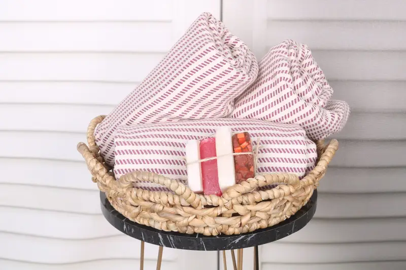 Wedding Favors, Gym Towel, Custom Beach Towel, Peshtemal, Embroidered Turkish Towel, Housewarming Gift, 70x40 Cotton Polka Dot Towel, Summer Gift - 4