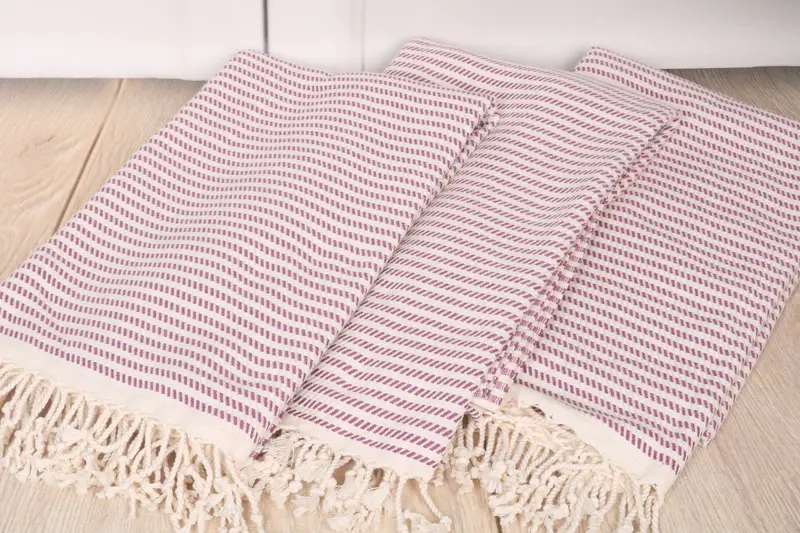 Wedding Favors, Gym Towel, Custom Beach Towel, Peshtemal, Embroidered Turkish Towel, Housewarming Gift, 70x40 Cotton Polka Dot Towel, Summer Gift - 6