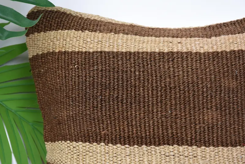 Vintage Kilim Pillow Cushion, Antique Pillows, 12x12 Brown Pillow, Ethnical Kilim Rug Pillow, Muted Pillow, Pillow Sham, Turkish Pillow - 2