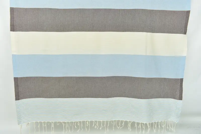 Bridal Shower Gift, Turkish Towel Set, Personalized Wedding Gift For Couple, Turkish Towel Beach, 68x40 Cotton Striped Towel, Quick-dry peshtemal - 8
