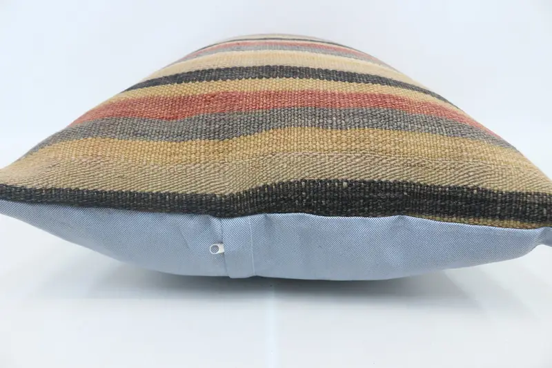 Bench Pillow, Gift Pillow, Interior Designer Pillow, Pillow Cover, Kilim Cushion Sham, Aztec Cushion Cover, 20x28 Beige Cushion, Car Pillow - 5
