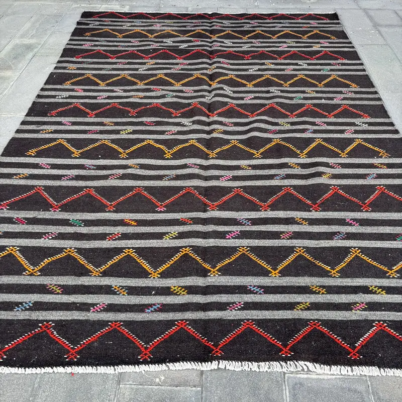 Kahverengi Halı, 8,1x11,8 ft Sağlam Konfor