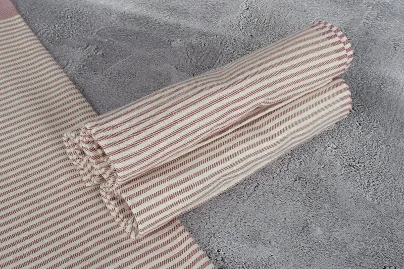 Small Bath Towels, Custom Hand Towel, Beach Wedding Favor, Custom Gifts, Wedding Gift, Bridal Shower Gift, 40x24 Cotton Striped Towel, Guest Towel - 7