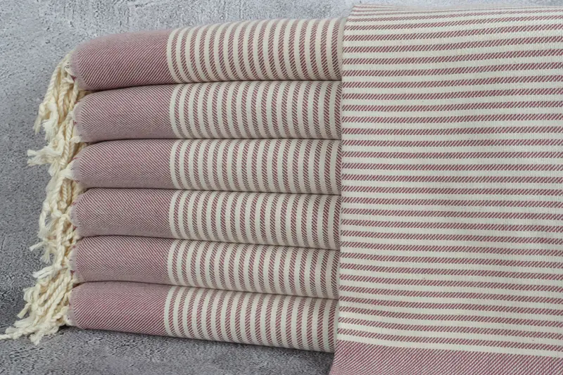 Small Bath Towels, Custom Hand Towel, Beach Wedding Favor, Custom Gifts, Wedding Gift, Bridal Shower Gift, 40x24 Cotton Striped Towel, Guest Towel - 1