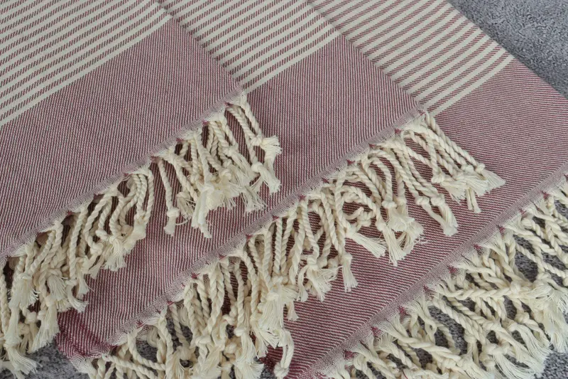 Small Bath Towels, Custom Hand Towel, Beach Wedding Favor, Custom Gifts, Wedding Gift, Bridal Shower Gift, 40x24 Cotton Striped Towel, Guest Towel - 5