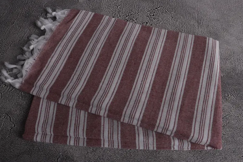 Lightweight Turkish towel, Personalised Gift, Monogrammed Beach Towel, Beach towel, 70x40 Cotton Striped Towel, Large Beach Towel Personalized - 6