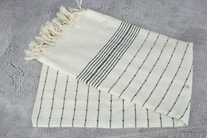 70x40 Cotton Striped Towel, Bridesmaid Gift, Yoga Towel, Turkish towel, Quick-Dry Beach Towel, Memorial Gift, Housewarming Gift, Custom Towel Beach - 6