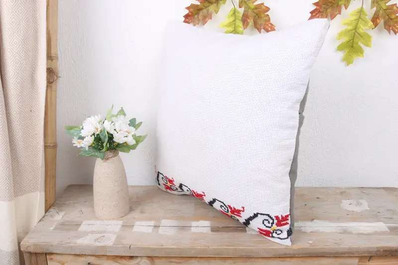 Pillow for Sofa, Throw Kilim Pillow, Cushion Cover, Ethnic Throw Pillow, 16x16 White Cushion Case, Garden Cushion Case, Kilim Pillow - 4