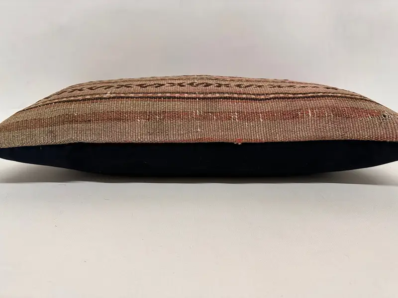 12x24 Beige Pillow Case, Kilim Pillow, Pillow for Sofa, Ethnical Kilim Rug Pillow, Turkish Bench Cushion, Pattern Throw Cushion Cover, Cushion - 5