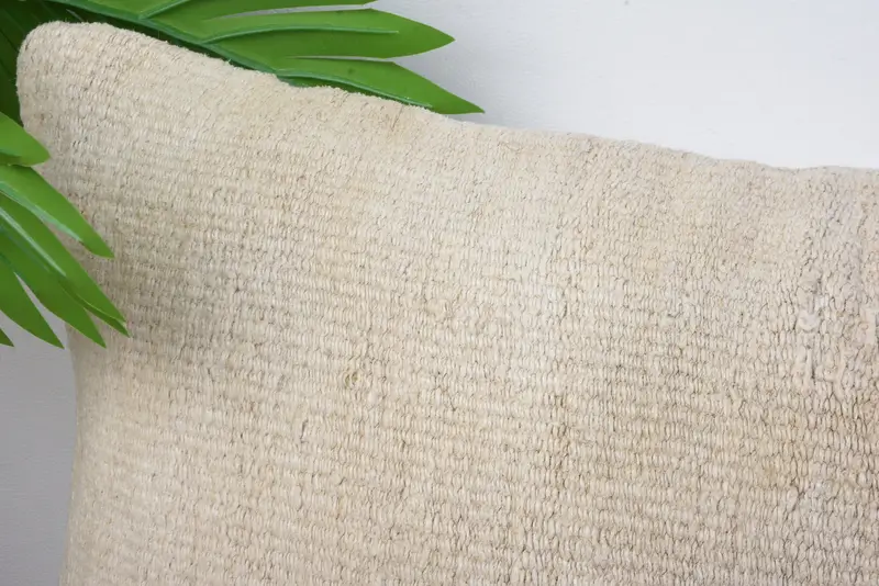 Bolster Throw Cushion, Vintage Kilim Pillow Pillow Case, Gift Pillow, Kilim Pillow Cover, Pillow Case, 12x20 Beige Pillow, Ethnical Kilim Rug Pillow - 2