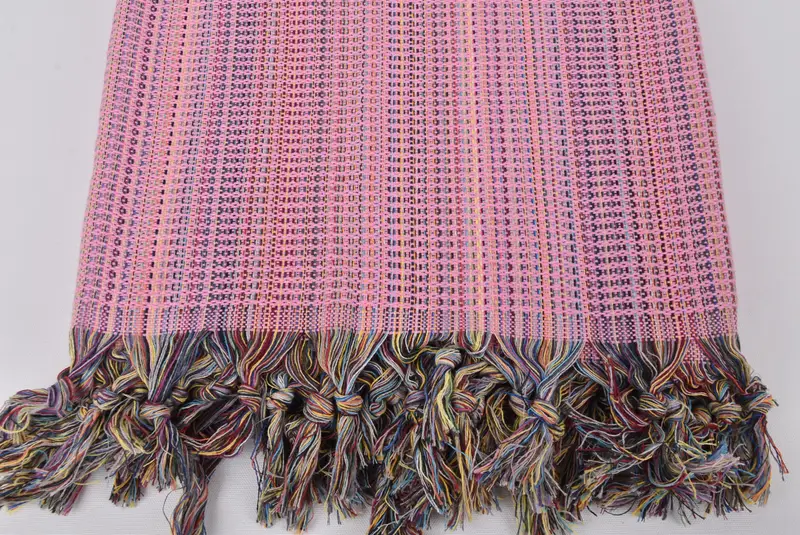 Throw Blanket, Customized Turkish Blanket, Cotton Bedspread, Personalized Blanket, 100x80 Cotton Waffle Towel, Shower Curtain, Boho Throw Blankets - 4