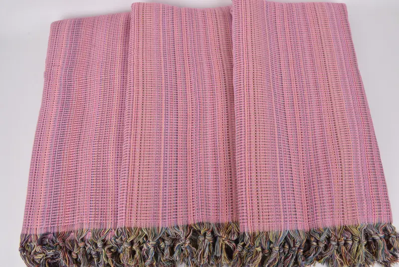 Throw Blanket, Customized Turkish Blanket, Cotton Bedspread, Personalized Blanket, 100x80 Cotton Waffle Towel, Shower Curtain, Boho Throw Blankets - 8