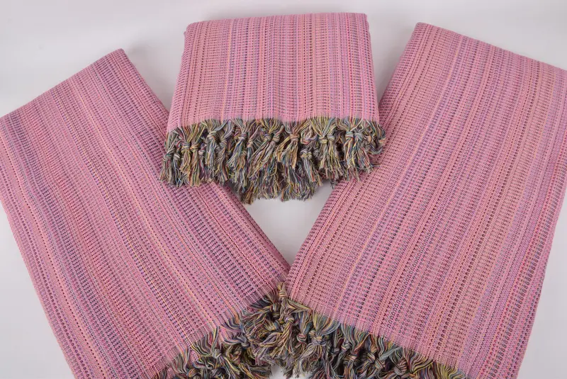 Throw Blanket, Customized Turkish Blanket, Cotton Bedspread, Personalized Blanket, 100x80 Cotton Waffle Towel, Shower Curtain, Boho Throw Blankets - 7