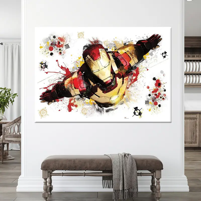 Iron Man Watercolor, Iron Man Painting, Avengers, Superhero Print, Iron Man Print, Marvel Iron Man Poster, Kids Room Art, Nursery Decor Art - 4