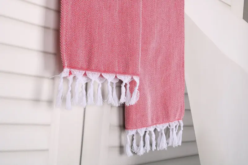 Monogram Turkish Bath Towel, Monogram Tea Towel, Personalized Dish Towel, Kitchen Towel, Turkish Hand Towel, 36x18 Cotton Herringbone Towel - 8