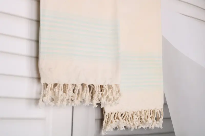 Large Turkish Towel, Turkish bath towel for spa, 80x40 Linen Striped Towel, Pool Towels, Personalized Gift For Her, Beach Towel Bulk, Handmade Gift - 8