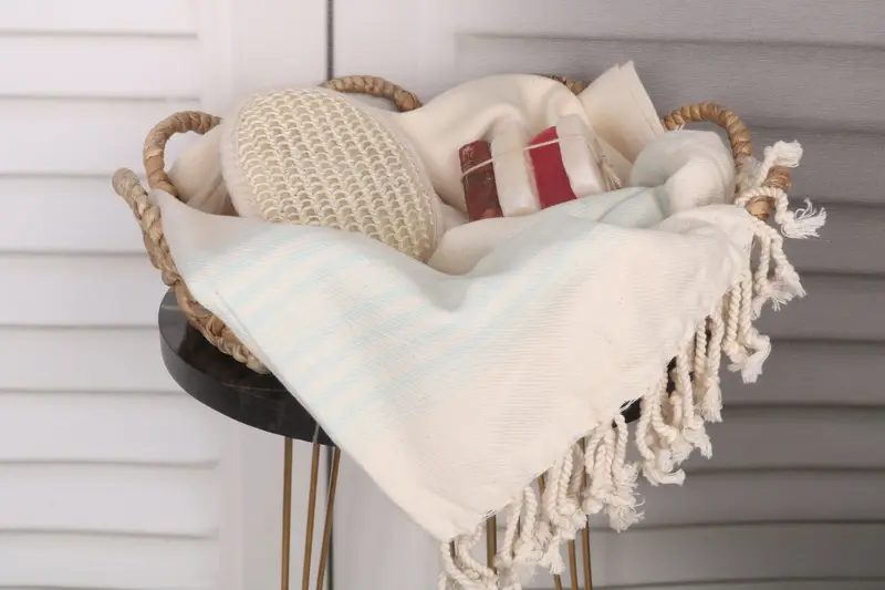 Large Turkish Towel, Turkish bath towel for spa, 80x40 Linen Striped Towel, Pool Towels, Personalized Gift For Her, Beach Towel Bulk, Handmade Gift - 2