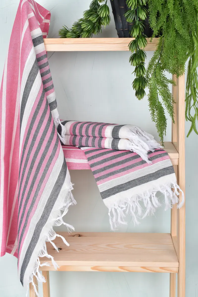 Bridal Gifts, 68x40 Cotton Striped Towel, Turkish Towel Beach, Soft towel, Lightweight Turkish towel, Bachelorette Towel, Peshtemal Towel USA - 6