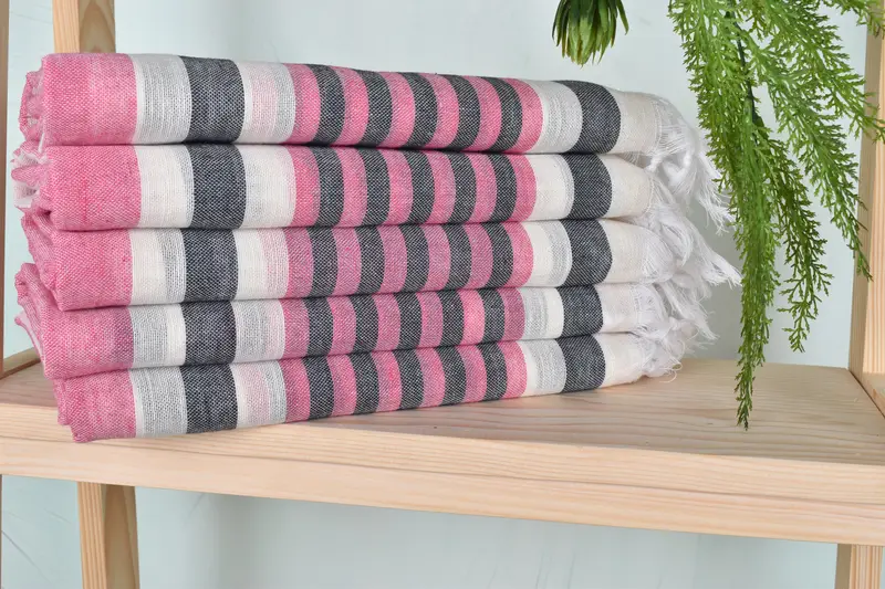 Bridal Gifts, 68x40 Cotton Striped Towel, Turkish Towel Beach, Soft towel, Lightweight Turkish towel, Bachelorette Towel, Peshtemal Towel USA - 2