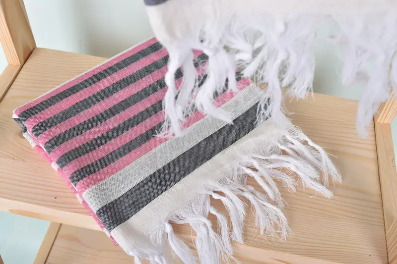 Bridal Gifts, 68x40 Cotton Striped Towel, Turkish Towel Beach, Soft towel, Lightweight Turkish towel, Bachelorette Towel, Peshtemal Towel USA - 5