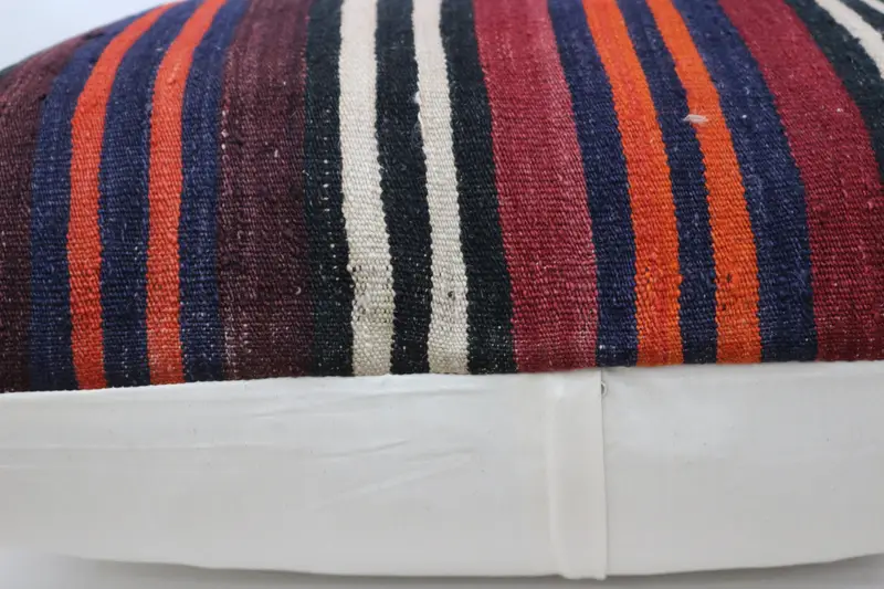 Ethnical Kilim Rug Pillow, Cushion Cover, 32x32 Brown Cushion Cover, Vintage Kilim Throw Pillow, Muted Cushion, Throw Kilim Pillow - 5