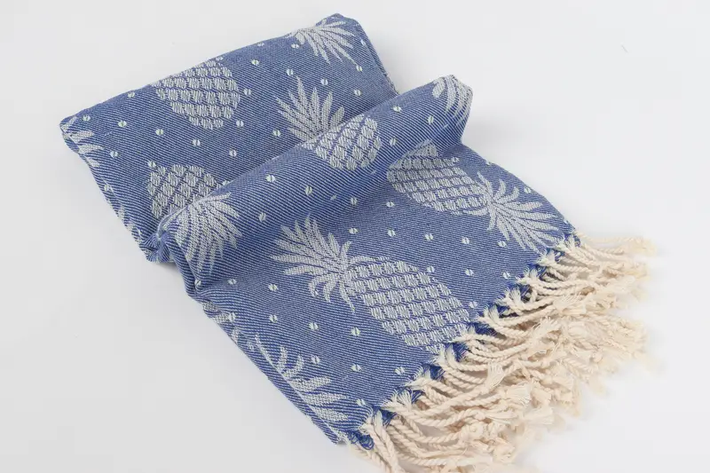 Personalized Bridesmaid Gift, 80x40 Cotton Pineapple Design Towel, Turkish bath towel, Absorbent Turkish towel, Baby Boy Gift, Custom Bath Towel - 7