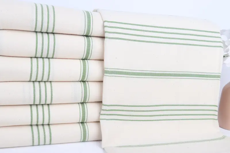 70x40 Linen Striped Fringeless Towel, Home Gift, Custom Beach Towel, Best Friend Wedding Gift, Organic Turkish towel, Wedding Favors, Pool Towels - 2