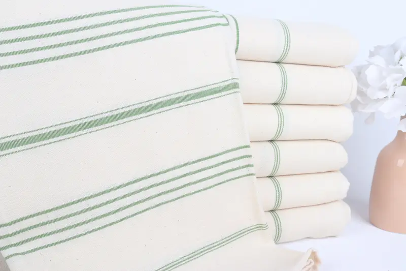 70x40 Linen Striped Fringeless Towel, Home Gift, Custom Beach Towel, Best Friend Wedding Gift, Organic Turkish towel, Wedding Favors, Pool Towels - 1