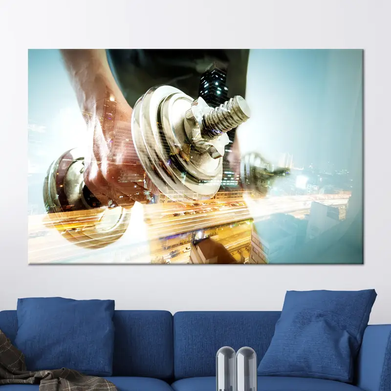 Man Cave'inizi Yükseltin: Spor Salonu Motivasyonu için Basılı Kanvas