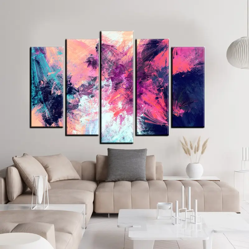 Purple and Blue Abstract Print Art Poster, Ink Painting Print, Modern Wall Art, Contemporary Art, Marble Wall Decor, Abstract Marble Art, - 9