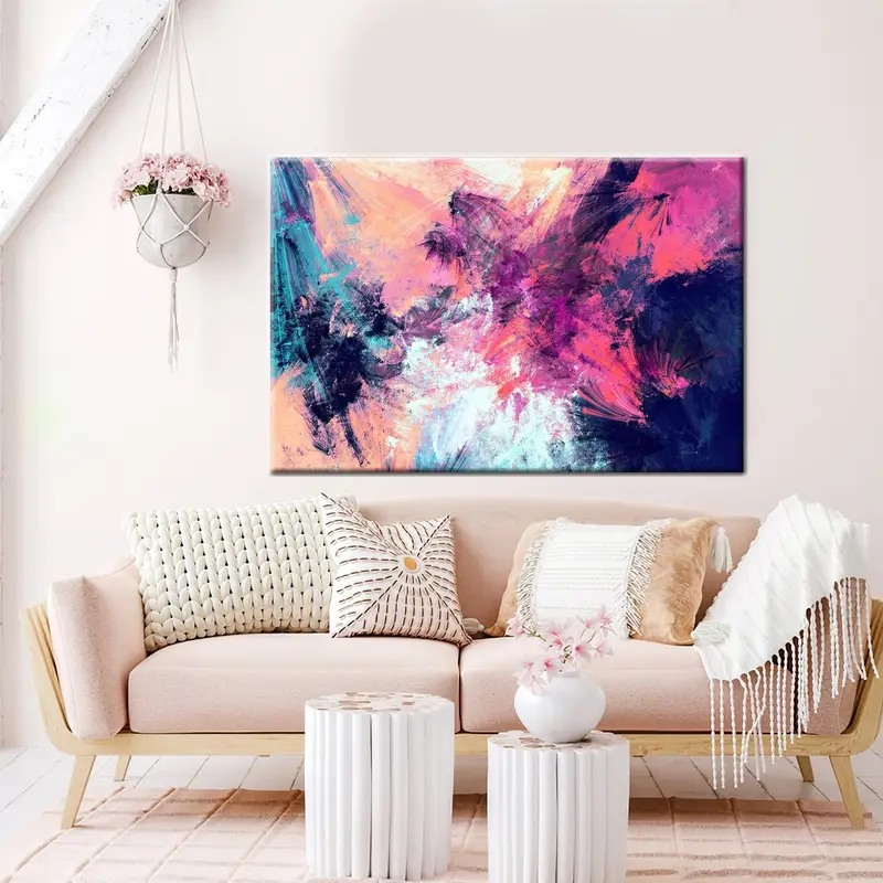Purple and Blue Abstract Print Art Poster, Ink Painting Print, Modern Wall Art, Contemporary Art, Marble Wall Decor, Abstract Marble Art, - 7