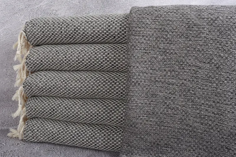 Handtuch aus Bio-Baumwolle, Hochzeitsgeschenk, geometrisches Peshtemal, 38 x 63 Zoll