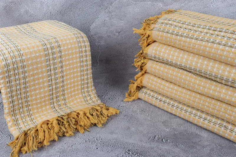 Extra Large Tablecloth, 96x70 Cotton Striped Towel, Turkish Blanket, Memorial Gift, Personalized Blanket, Custom Wedding Gifts, Turkish Bedcover - 3
